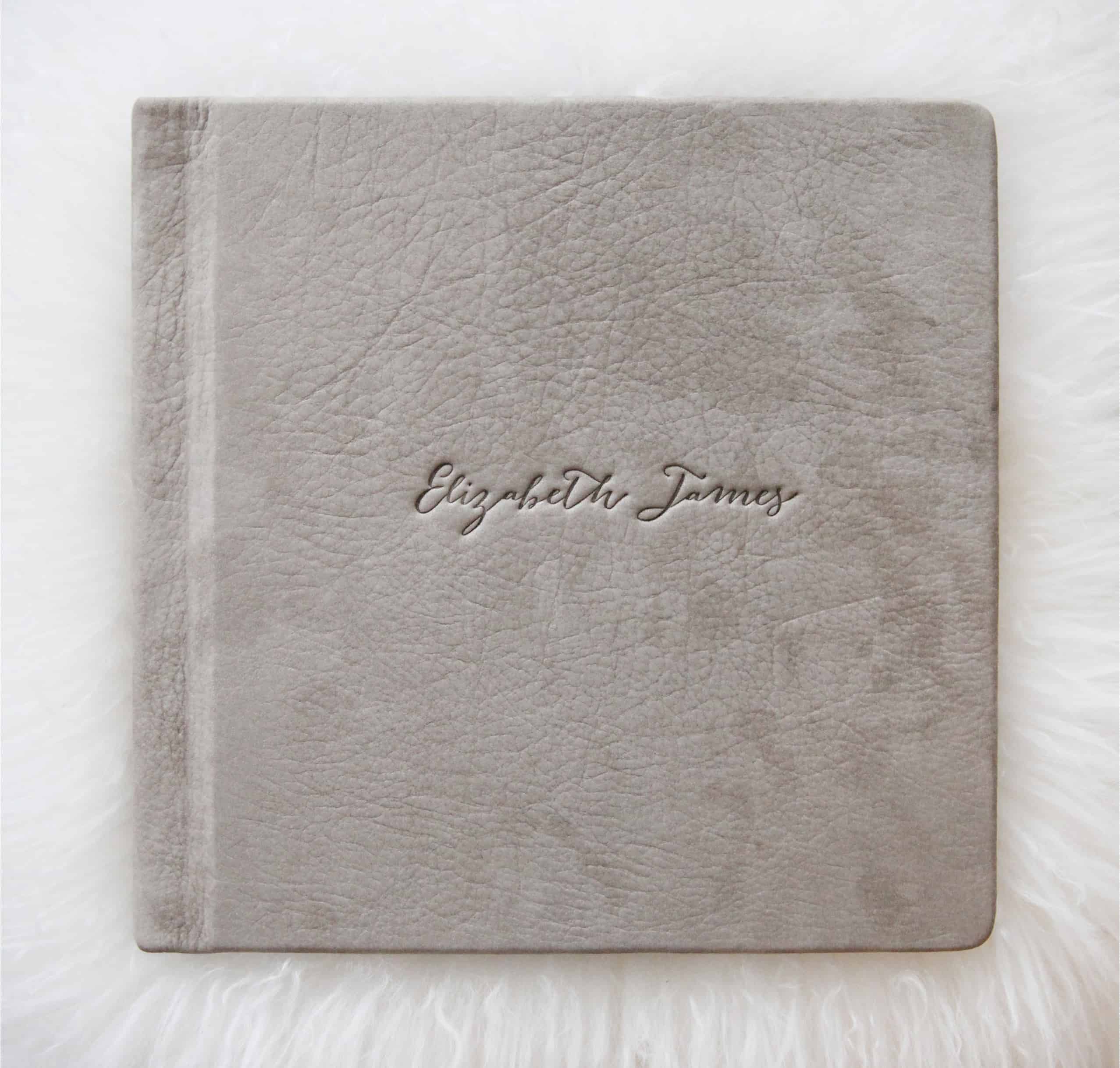 Handmade Clasped XL Leather Photo Album Embossed Picture Album Leather  Scrapbook Album Wedding Album Third Anniversary Gift 